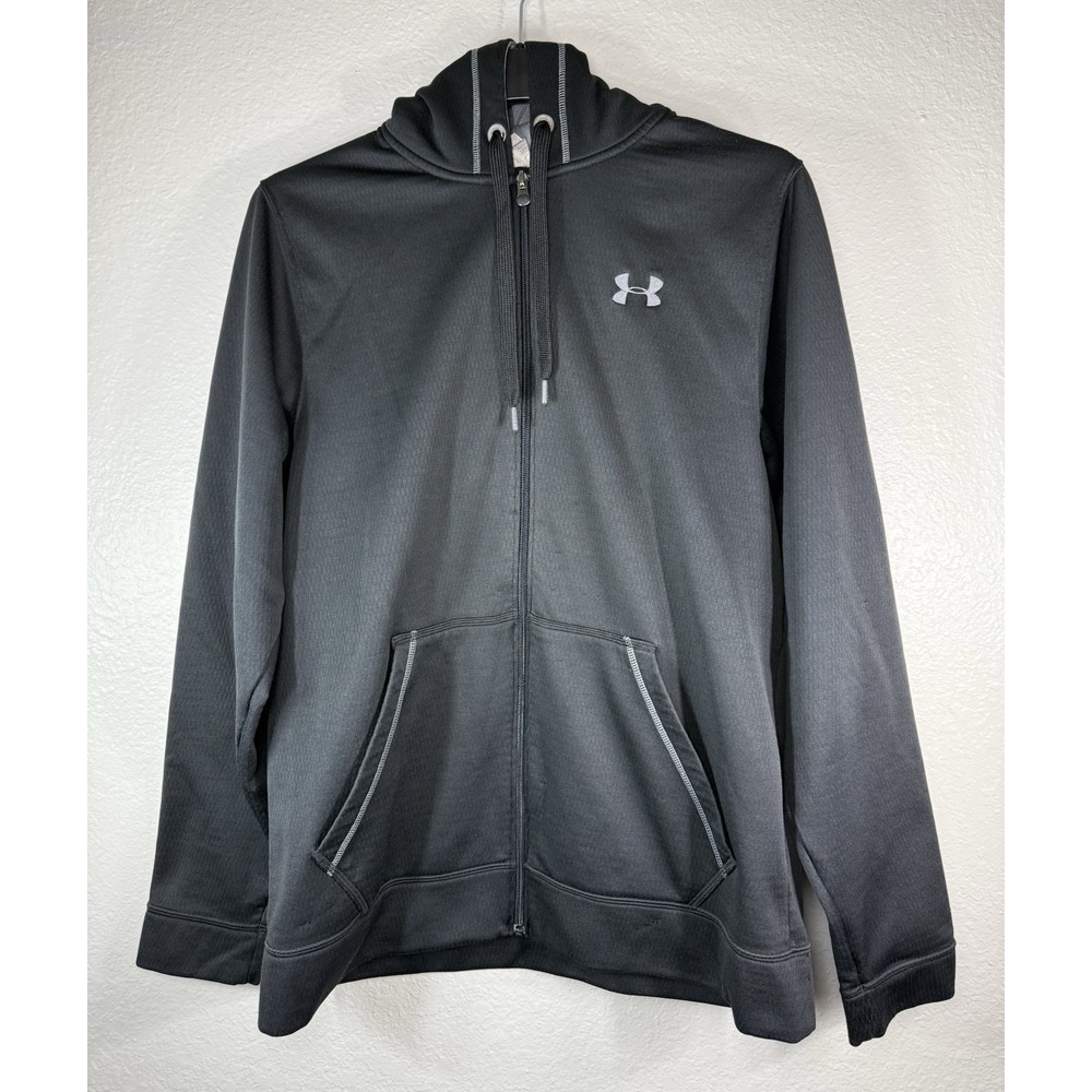 Under Armour Men's Black Zip Up Hoodie Size L